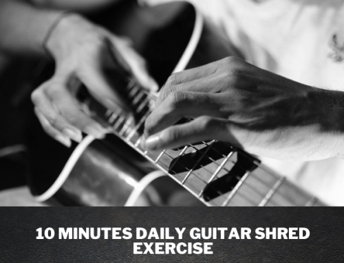 10 Minutes Daily Shred Exercise / Guitar Lesson With Guitar Pro Tabs and Mp3