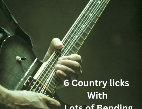 Guitar Bending Lesson With 6 Country Guitar Licks
