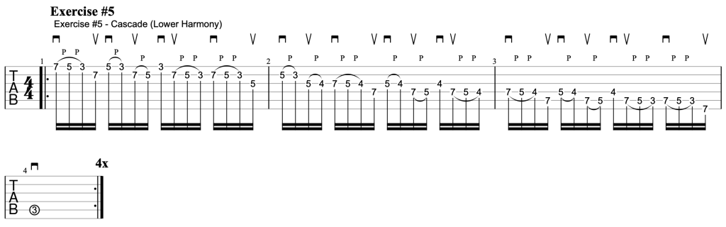 cascading style lick