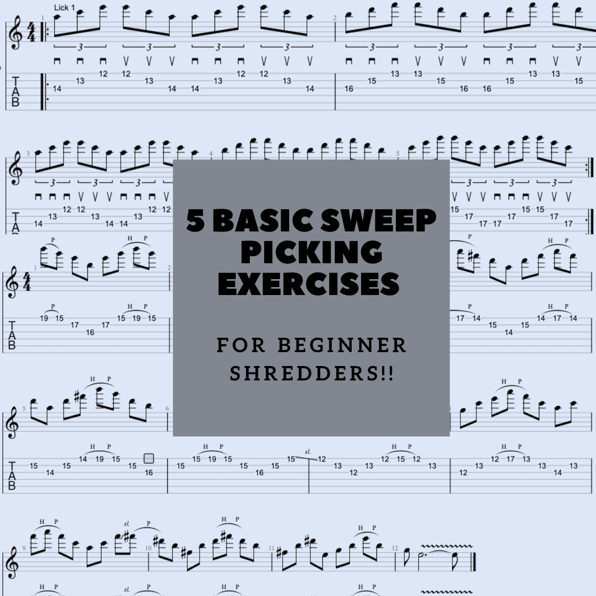 Sweep Picking Exercises