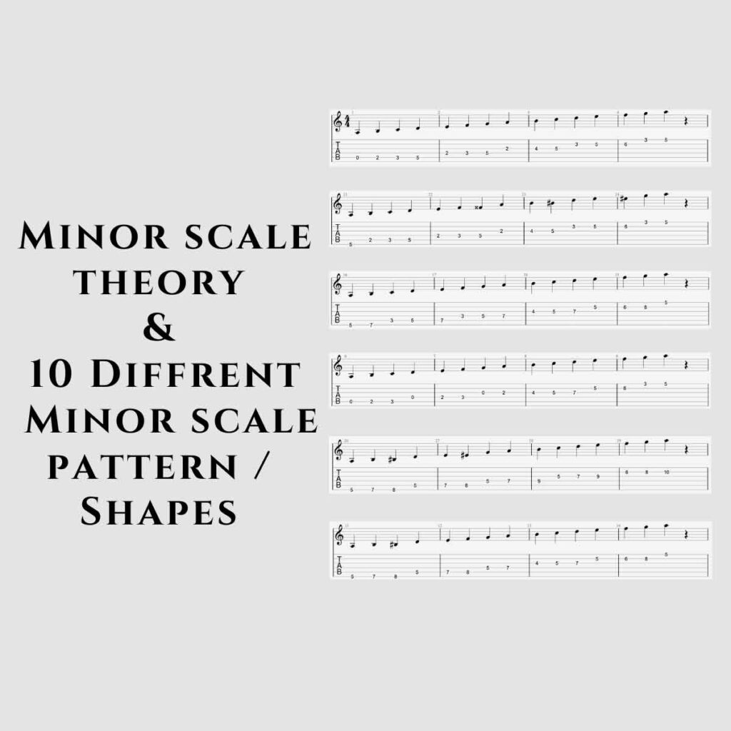 A minor scale Shape