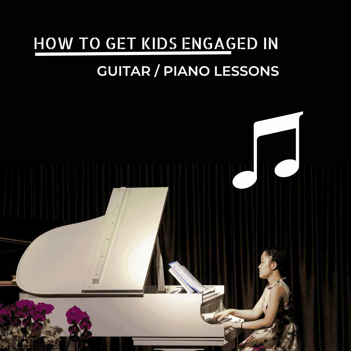 kids engaged to piano