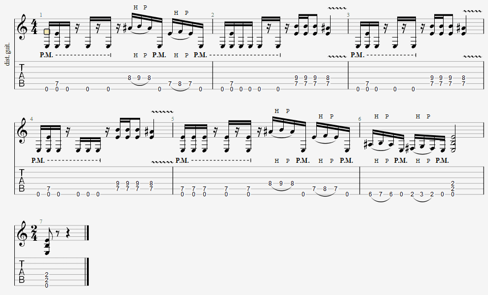 Metallica Riffs for Beginners