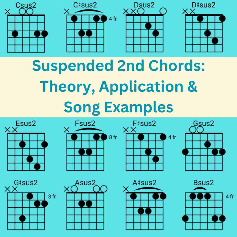 Suspended 2nd Chords: Theory, Application & Song Examples