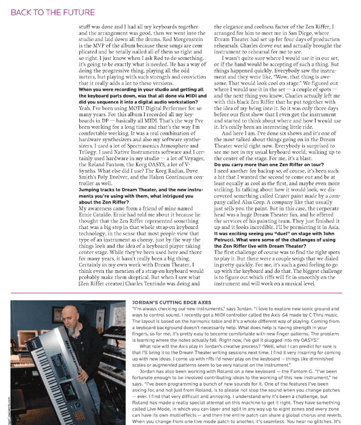 Interview of Jordan Rudess